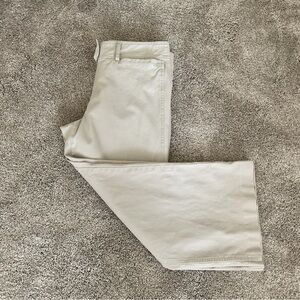 J. Crew Wide Leg Crop Pants Beige 8